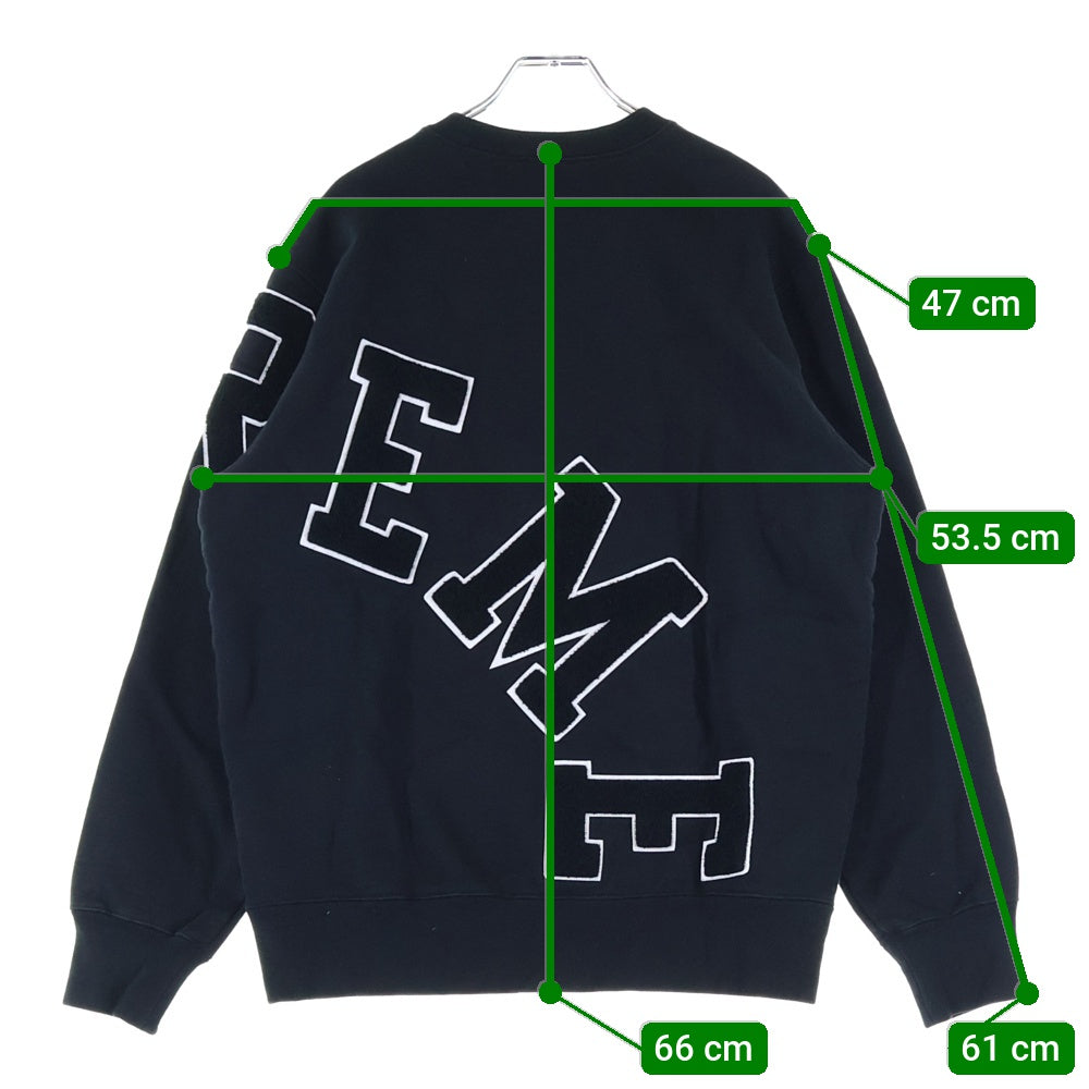 SUPREME(シュプリーム) 20AW Big Arc Crewneck Heather ビッグアークロゴ クルーネックスウェットトレーナー ブラック