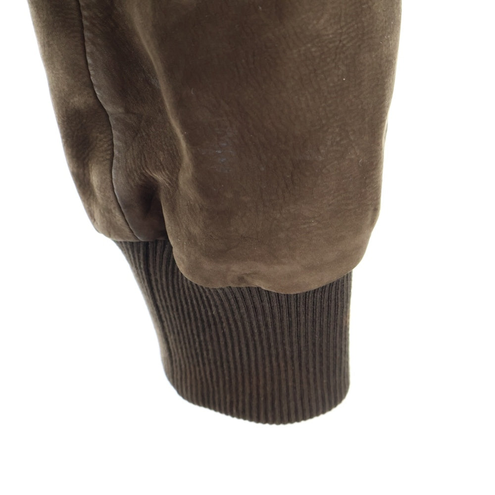 LOUIS VUITTON(ルイヴィトン) 24AW Jaqueta De Suede de Vitelo Bordada 刺繍カーフスキンスエードジャケット ブラウン 1AFPWI