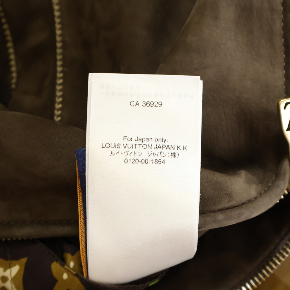LOUIS VUITTON(ルイヴィトン) 24AW Jaqueta De Suede de Vitelo Bordada 刺繍カーフスキンスエードジャケット ブラウン 1AFPWI