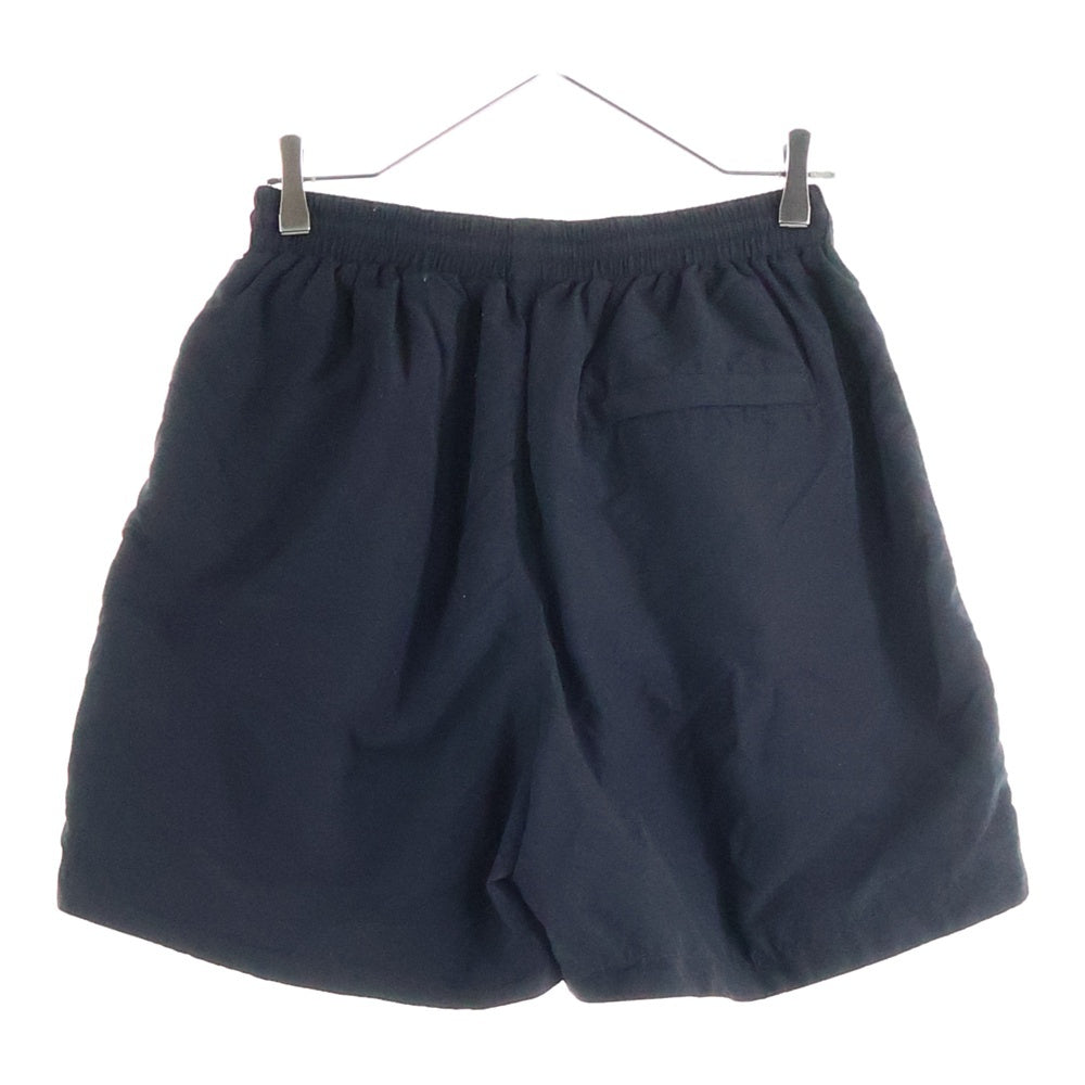 BALENCIAGA(バレンシアガ) 23SS ロゴ刺繍 ナイロンショートパンツ 704717 TK048 ブラック