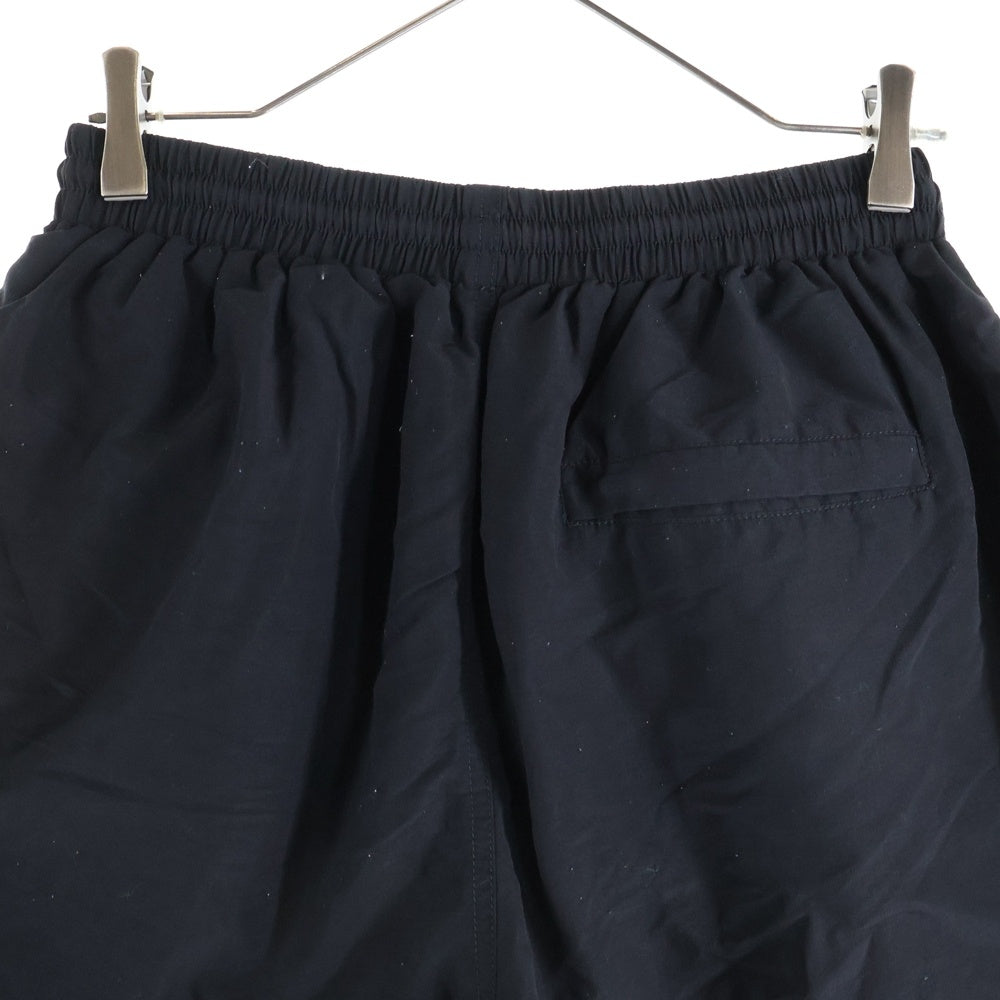 BALENCIAGA(バレンシアガ) 23SS ロゴ刺繍 ナイロンショートパンツ 704717 TK048 ブラック