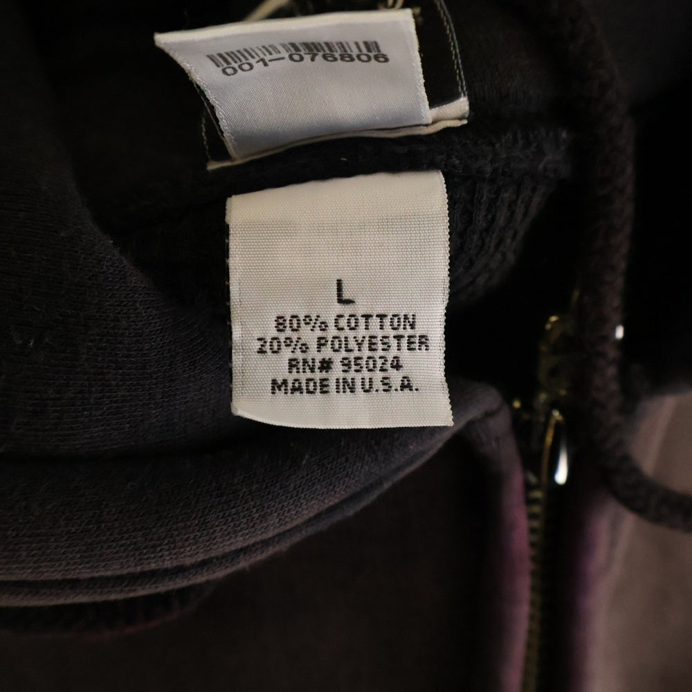 CHROME HEARTS(クロムハーツ) Old Malibu Limited CH Plus Hooded Horseshoe Zip Up Hoodie マリブ限定 オールド サーマル ジップアップフーディプルオーバーパーカー ブラック