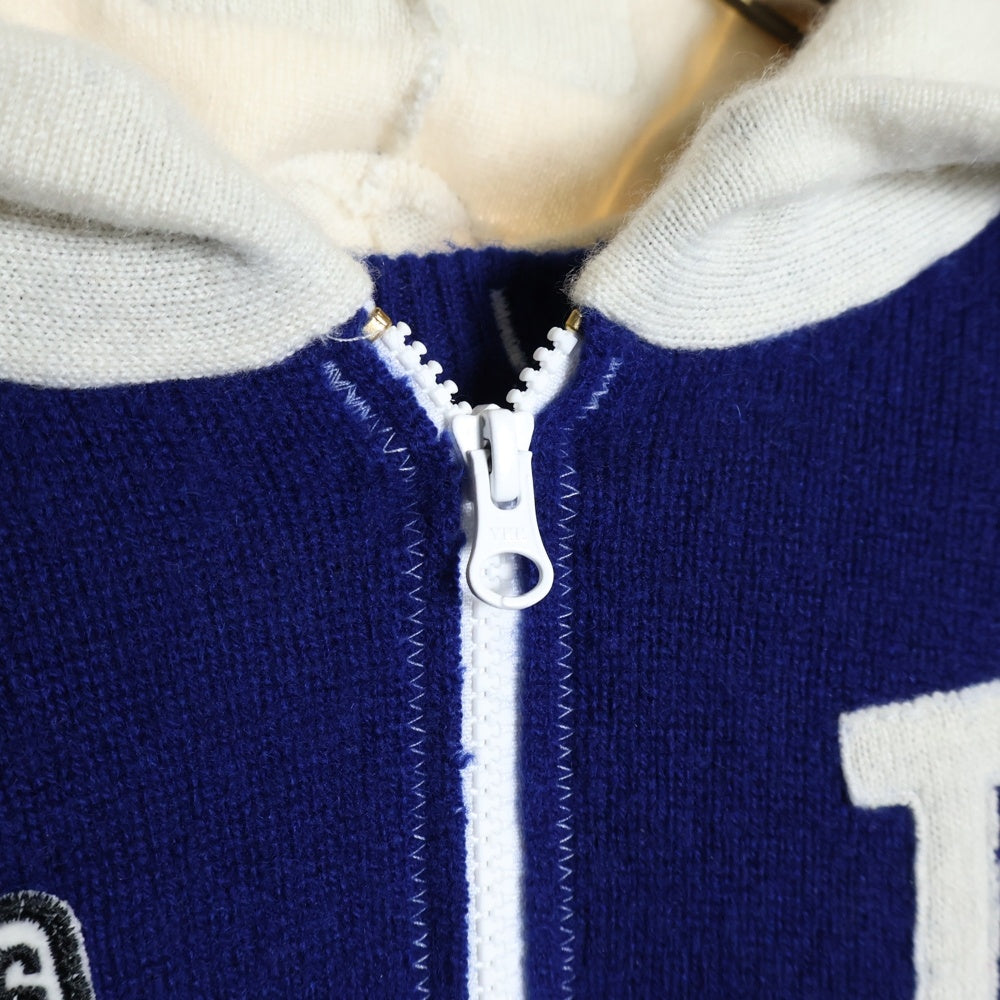 A Love Movement(ア ラブ ムーブメント) OHTANI LA 17 ジップアップ フーディ カシミアトラックジャケット ブルー