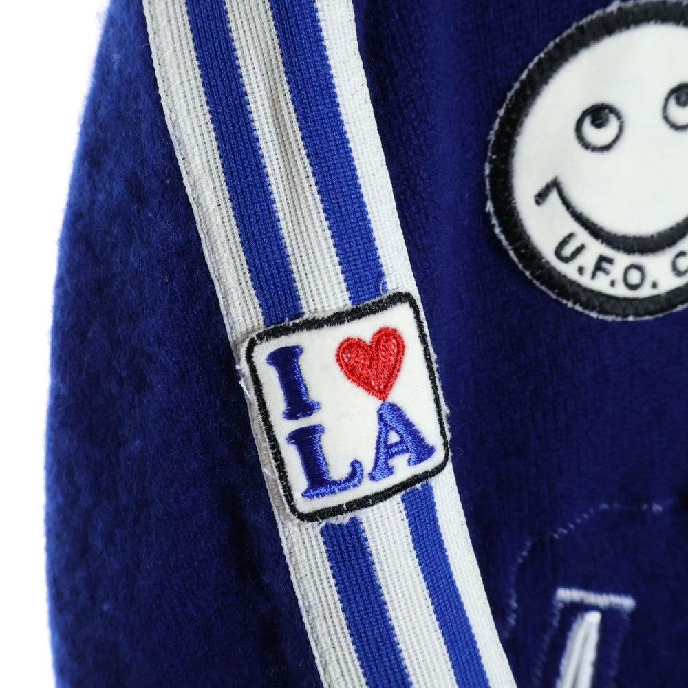 A Love Movement(ア ラブ ムーブメント) OHTANI LA 17 ジップアップ フーディ カシミアトラックジャケット ブルー