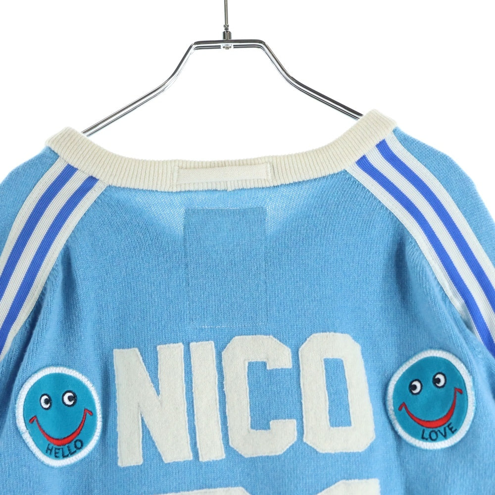 A Love Movement(ア ラブ ムーブメント) VOXXX Vネック カシミア ニットセーター ライトブルー