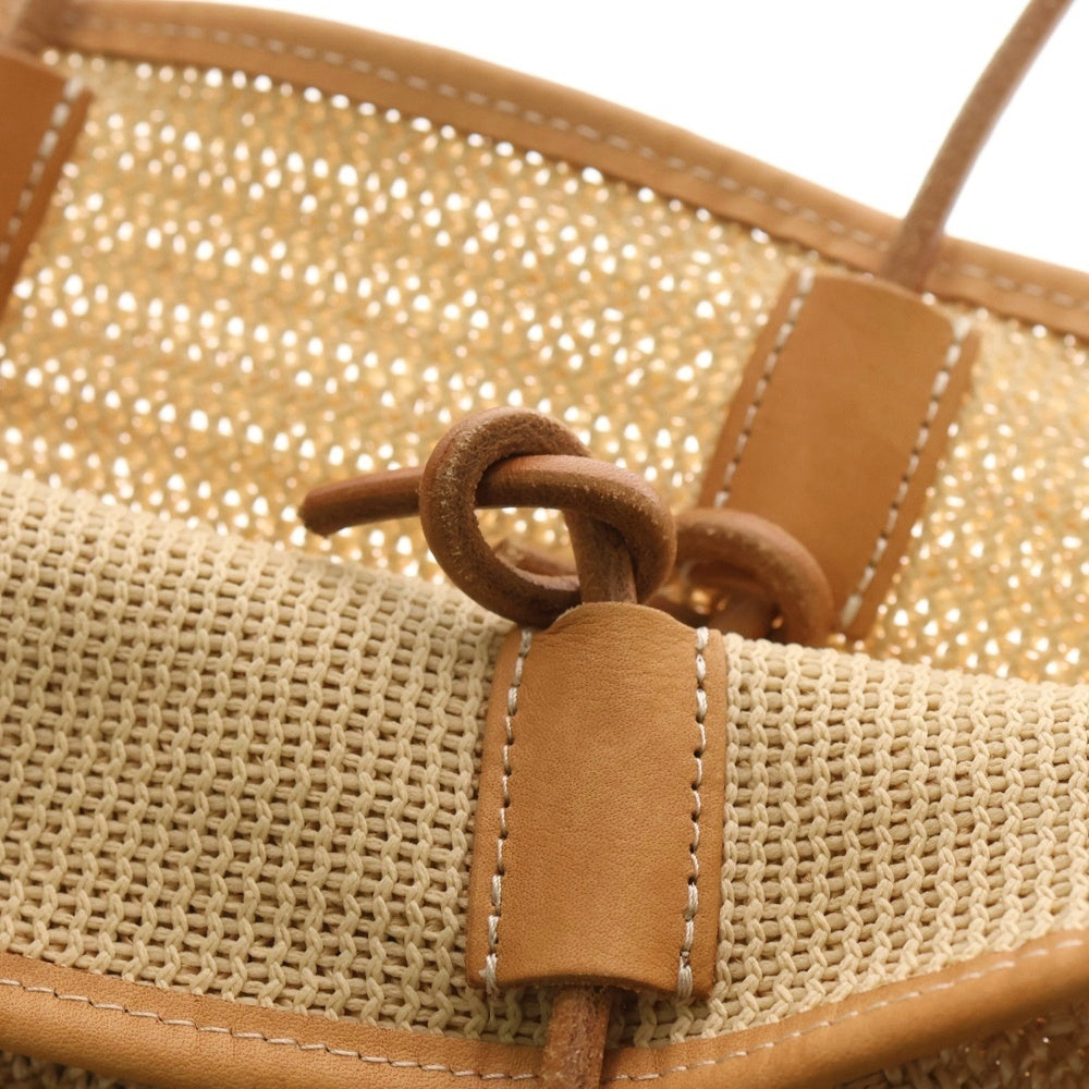 NO BRAND(ノーブランド) TOMORROW別注 AMIACALVA Classy Tote アミアカルヴァ ラフィア トートバッグ ベージュ