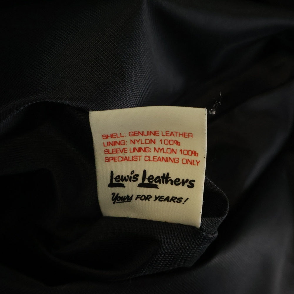 Lewis Leathers(ルイスレザー) CYCLONE サイクロン ホース ハイド ダブルライダース ジャケット ブルー 103MT-1612