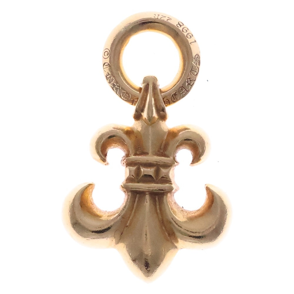 CHROME HEARTS(クロムハーツ) 22K BS FLUER CHARM 2D BSフレアチャーム 2ダイヤ ネックレストップ ゴールド