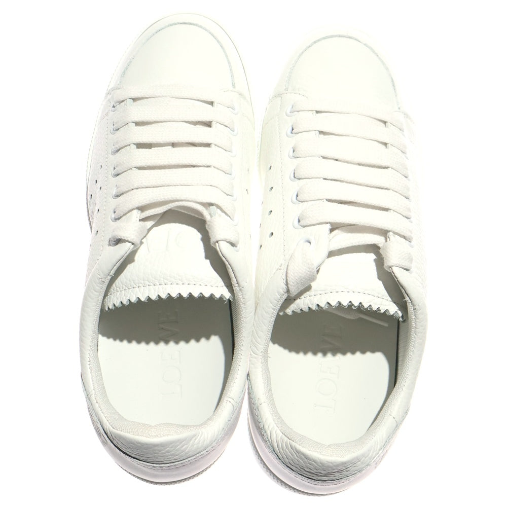 LOEWE(ロエベ) アナグラム レザー ローカットスニーカー 592403 ホワイト レディース