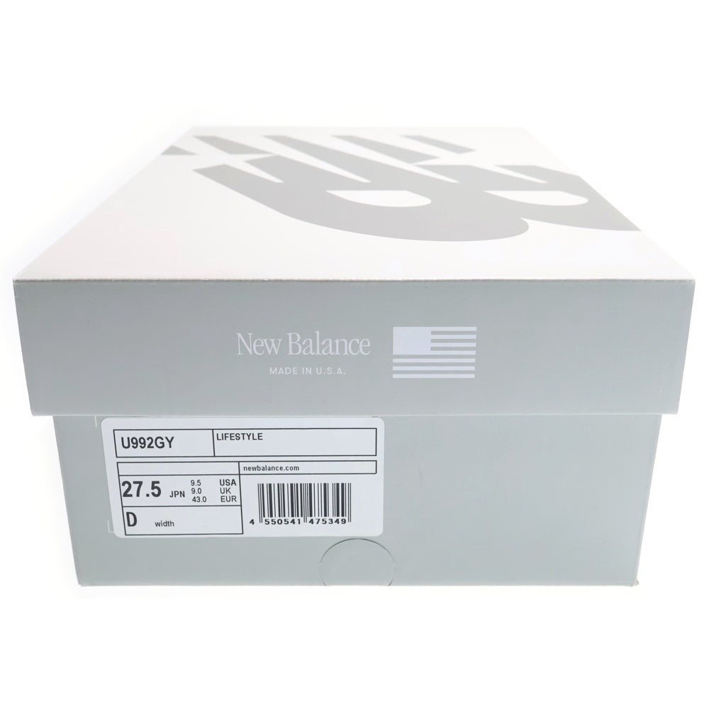 New Balance(ニューバランス) 992 スウェード ローカットスニーカー グレー U992GY US9.5/27.5cm