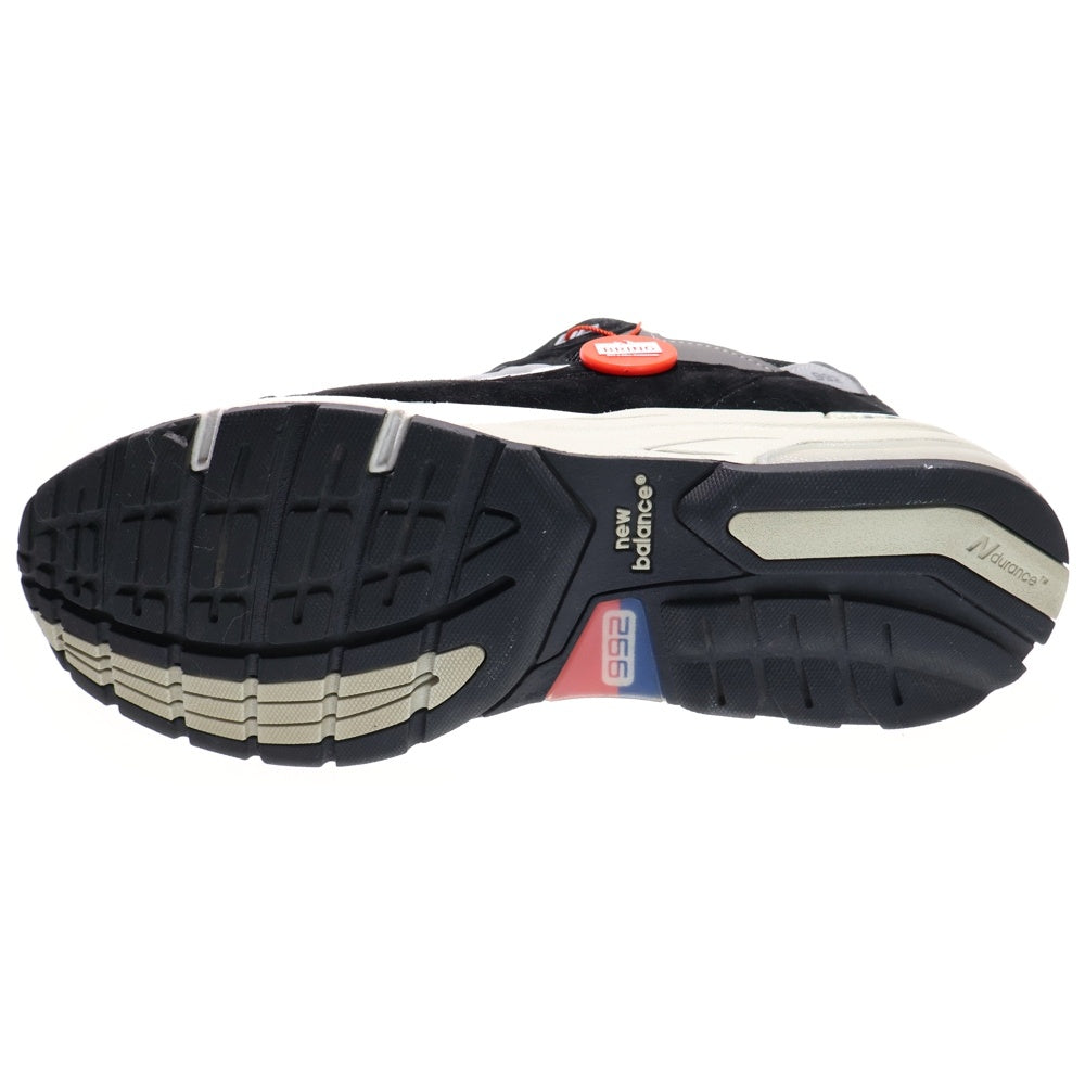 New Balance(ニューバランス) 992 スウェード ローカットスニーカー ブラック U992BK US9.5/27.5cm