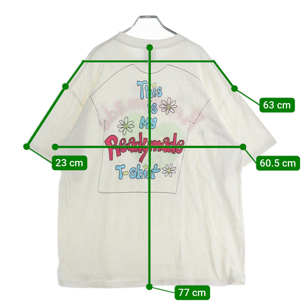 READY MADE(レディメイド) 24SS RE-CO-WH-00-00-275 ハートロゴプリントTシャツ ホワイト