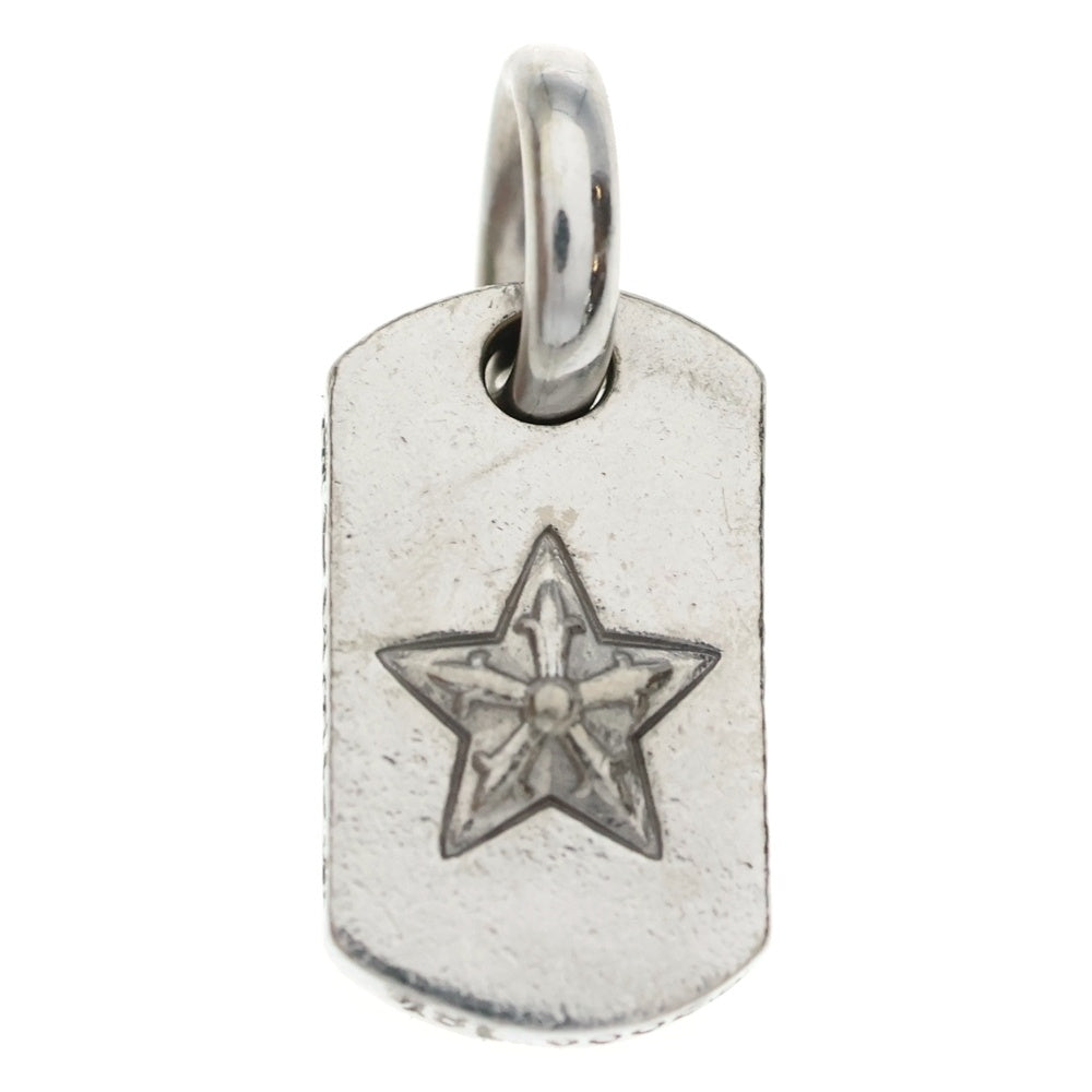CHROME HEARTS(クロムハーツ) 18KWG DT TNY STAR P D タイニードッグタグスター PAVEダイヤ ホワイトゴールド ネックレストップ