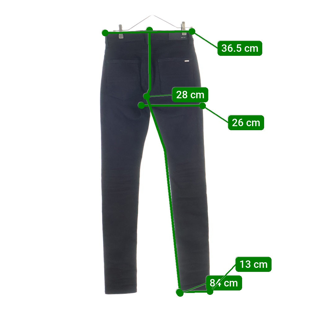 AMIRI(アミリ) STACK JEAN ダメージ加工 デニムスキニーパンツ ブラック SR1PXMD002SAMDSI