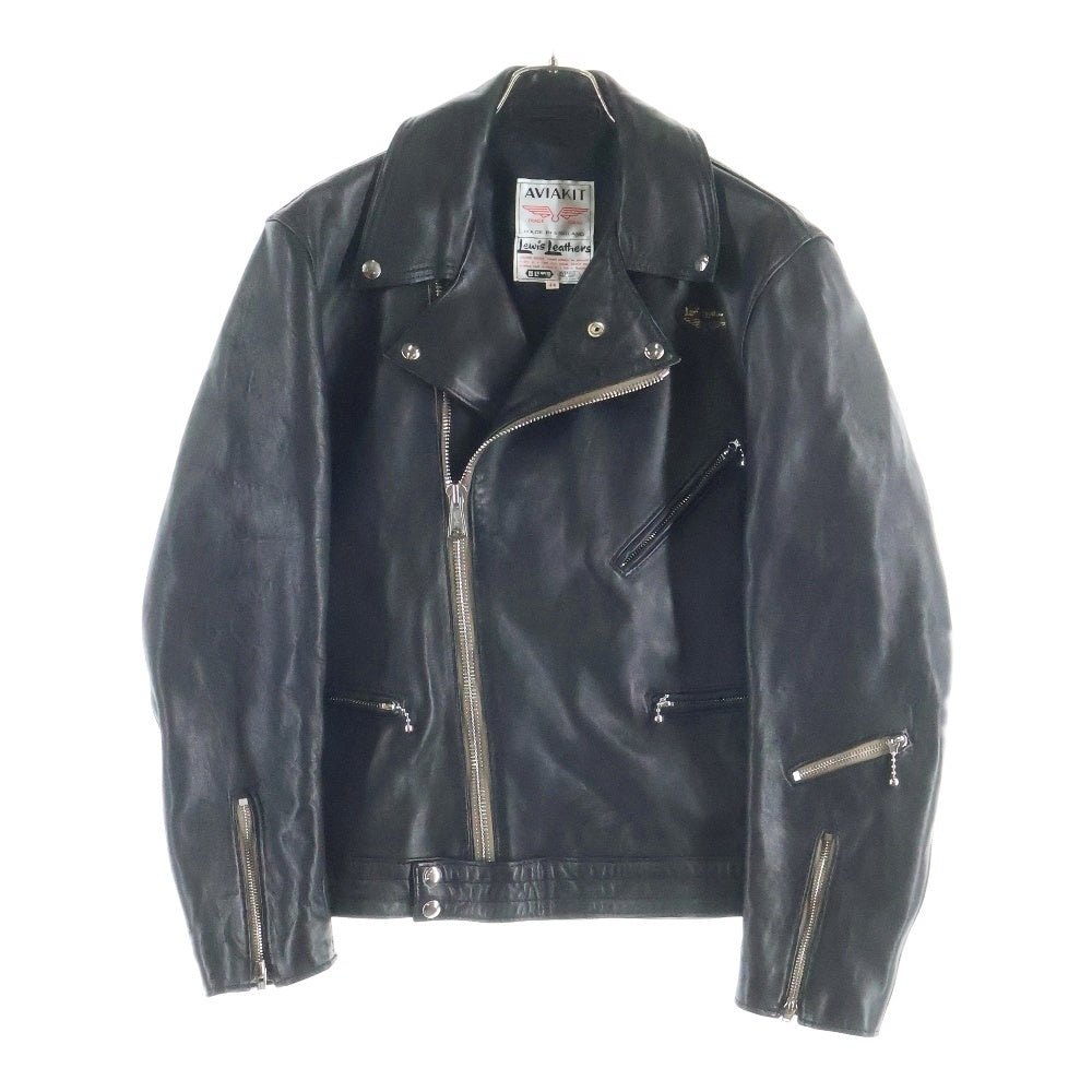 Lewis Leathers(ルイスレザー) 441T CYCLONE TIGHT FIT サイクロン タイトフィット シープスキン ダブルライダース レザージャケット ブラック