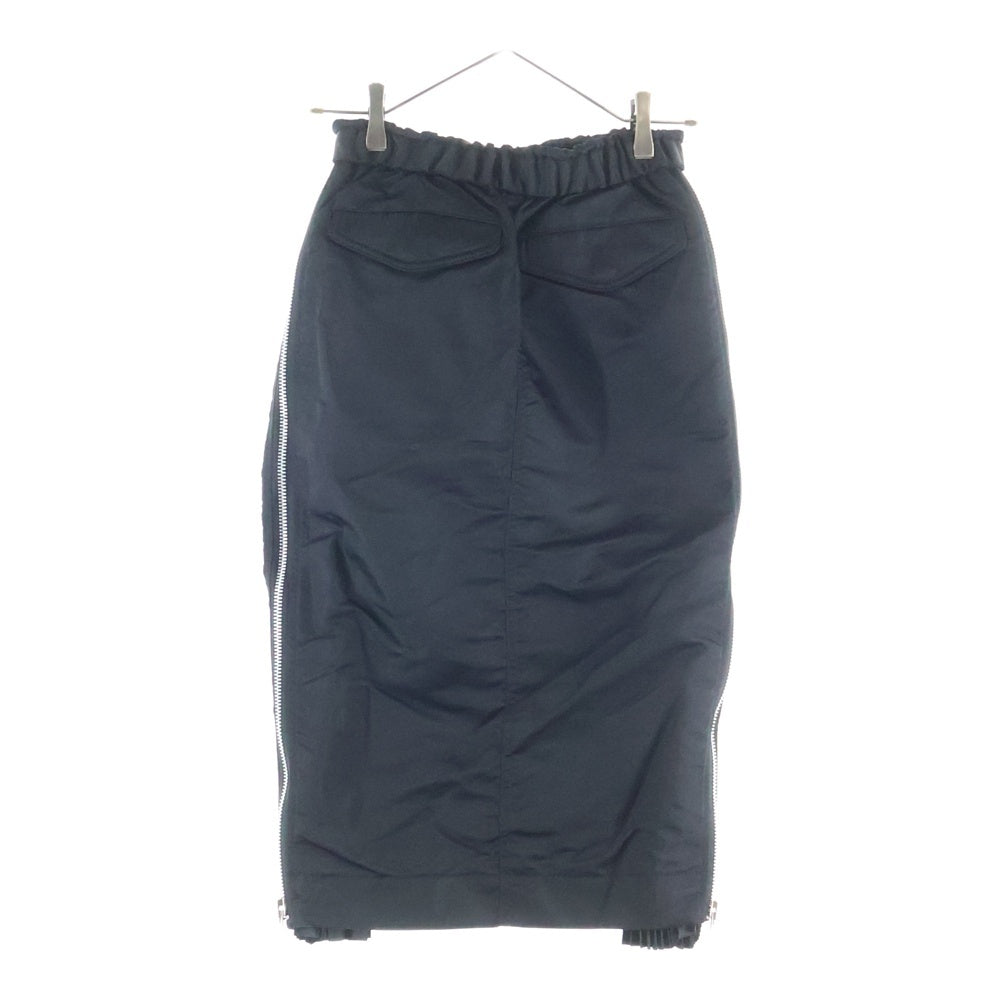 Sacai(サカイ) 23AW サイドジップ ナイロンスカート SCW-073 ブラック レディース