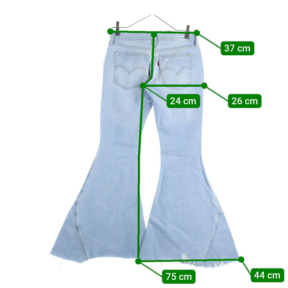 Levi's(リーバイス) ×ERL オーバーフレア カットオフデニムパンツ A54280001 インディゴ レディース