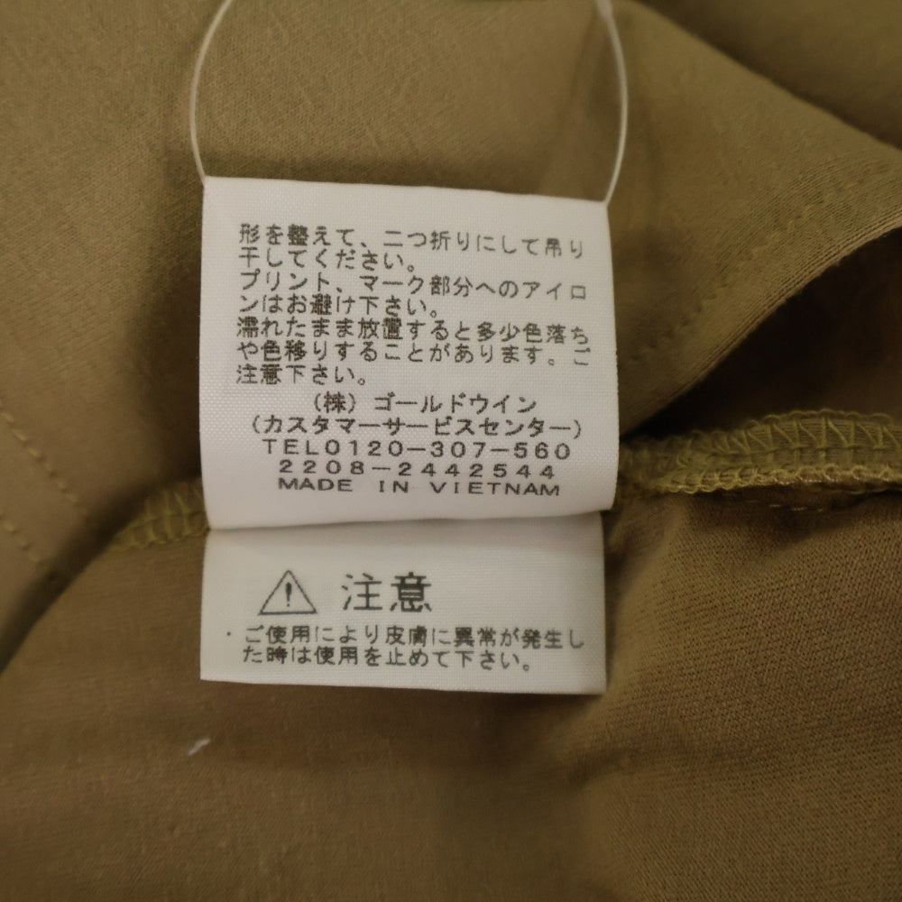 THE NORTH FACE(ザノースフェイス) ロゴプリント 半袖ワンピースTシャツ カーキ