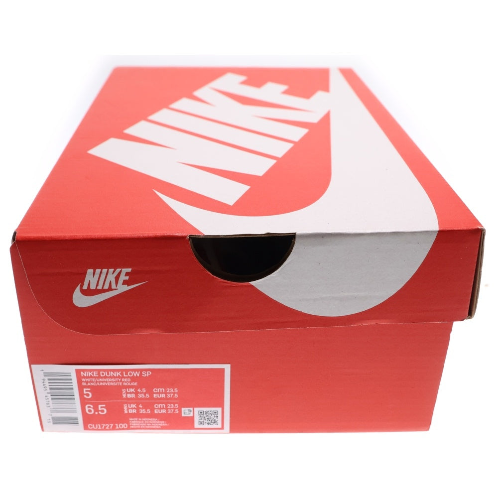 NIKE(ナイキ) DUNK LOW SP ST Johns White University Red ダンク セントジョーンズ ローカットスニーカー US5/23.5cm レッド/ホワイト CU1727-100