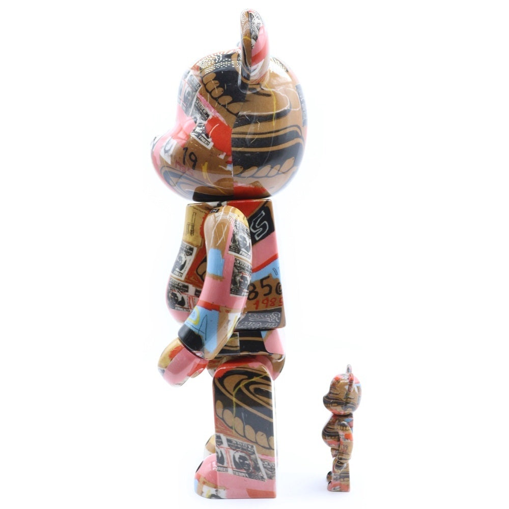BE@RBRICK(ベアブリック) Andy Warhol × JEAN-MICHEL BASQUIAT #2 400% ベアブリック 人形 マルチ