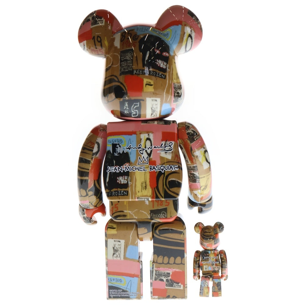 BE@RBRICK(ベアブリック) Andy Warhol × JEAN-MICHEL BASQUIAT #2 400% ベアブリック 人形 マルチ