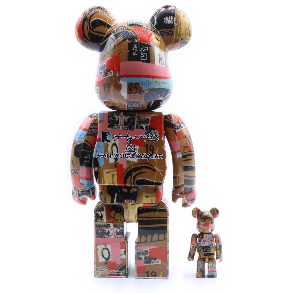 BE@RBRICK(ベアブリック) Andy Warhol × JEAN-MICHEL BASQUIAT #2 400% ベアブリック 人形 マルチ