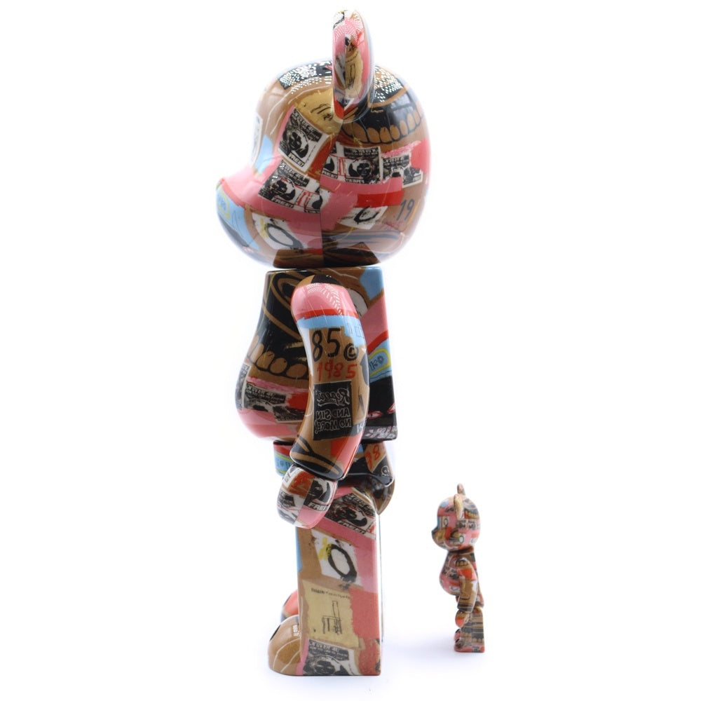 BE@RBRICK(ベアブリック) Andy Warhol × JEAN-MICHEL BASQUIAT #2 400% ベアブリック 人形 マルチ