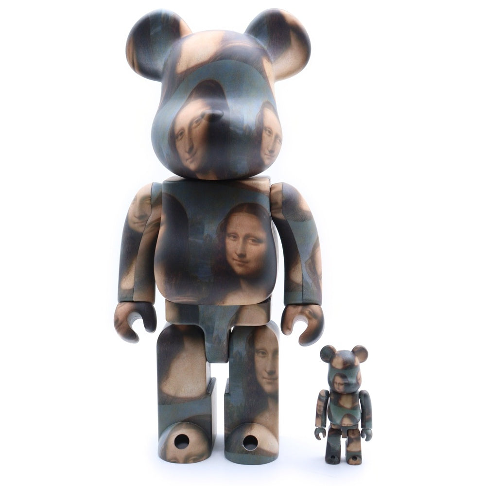 BE@RBRICK(ベアブリック) LEONARD DE VINCI Mona Lisa 超合金 ベアブリック レオナルドダヴィンチ モナリザ フィギュア ブラック 400%