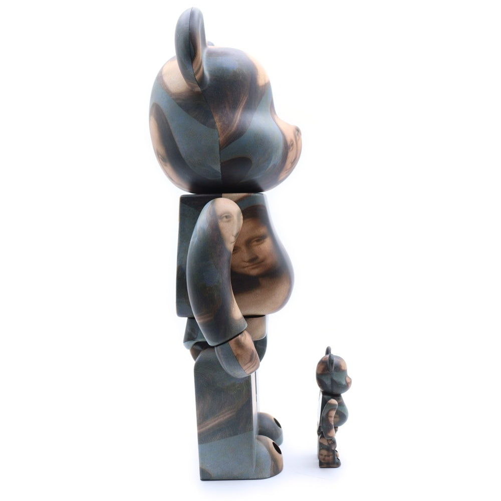BE@RBRICK(ベアブリック) LEONARD DE VINCI Mona Lisa 超合金 ベアブリック レオナルドダヴィンチ モナリザ フィギュア ブラック 400%
