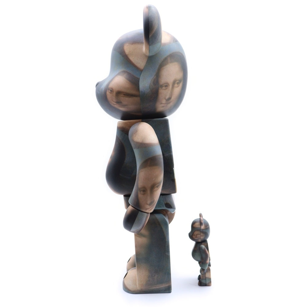 BE@RBRICK(ベアブリック) LEONARD DE VINCI Mona Lisa 超合金 ベアブリック レオナルドダヴィンチ モナリザ フィギュア ブラック 400%