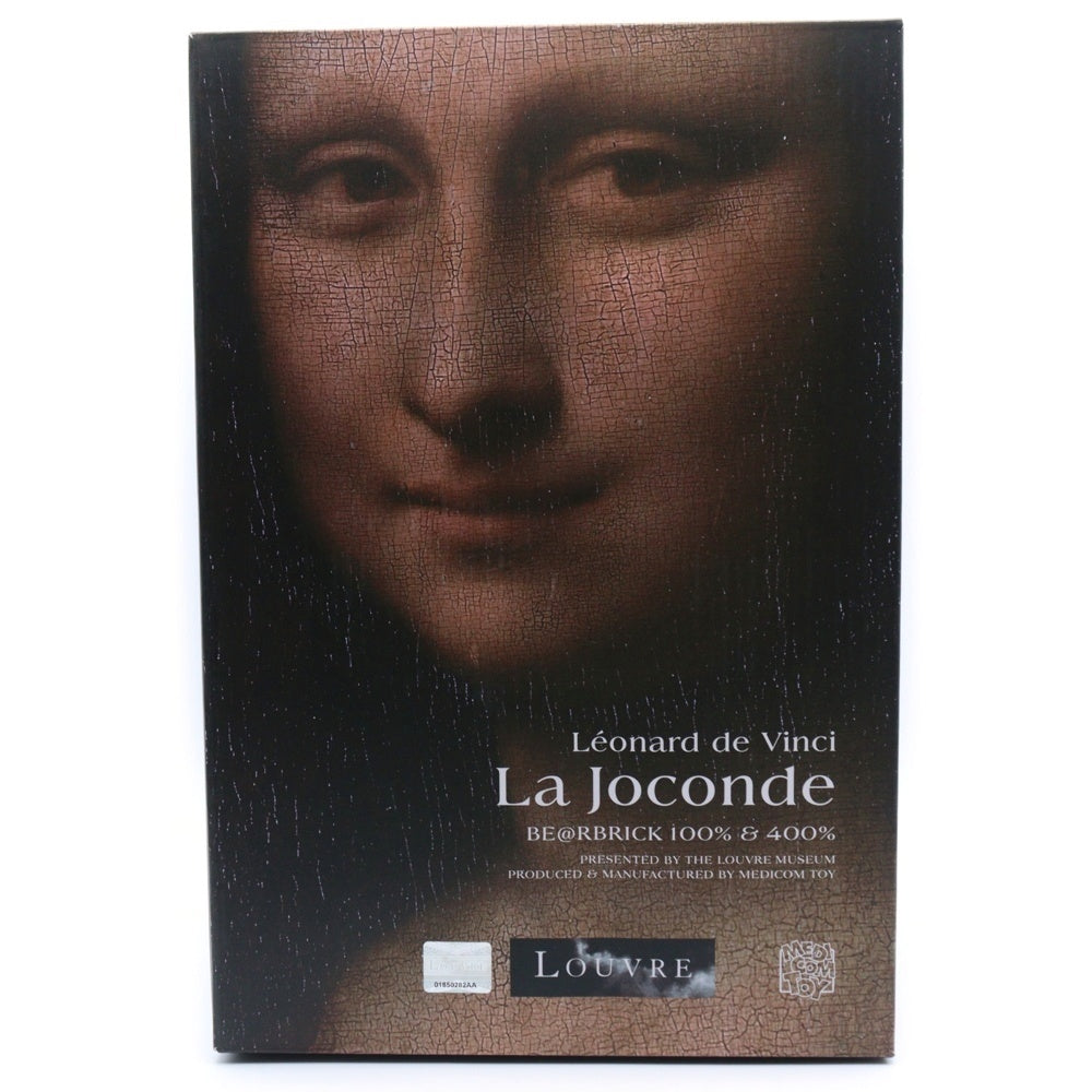 BE@RBRICK(ベアブリック) LEONARD DE VINCI Mona Lisa 超合金 ベアブリック レオナルドダヴィンチ モナリザ フィギュア ブラック 400%