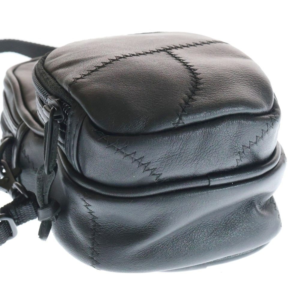 SUPREME(シュプリーム) 19AW Patchwork Leather Shoulder Bag パッチワーク レザー ショルダーバッグ ブラック レディース