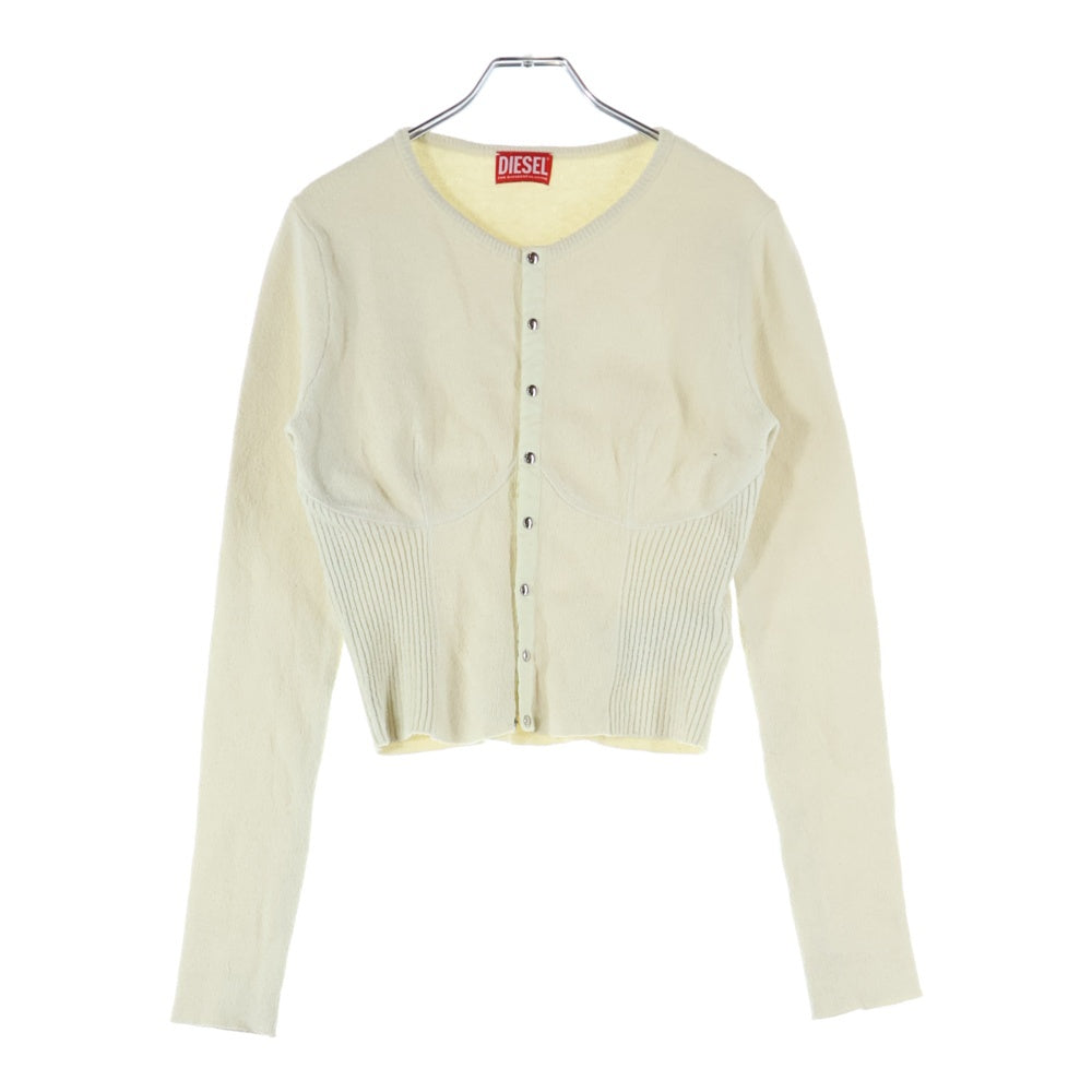 DIESEL(ディーゼル) クロップド ニットカーディガン アイボリー A16902 レディース