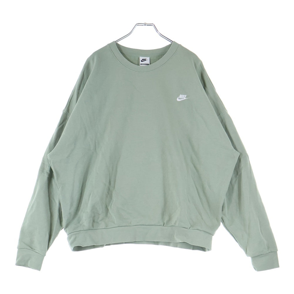 NIKE(ナイキ) クラブ フリース オーバーサイズド 長袖 フレンチテリー クルースウェット HJ1820-370 グリーン L