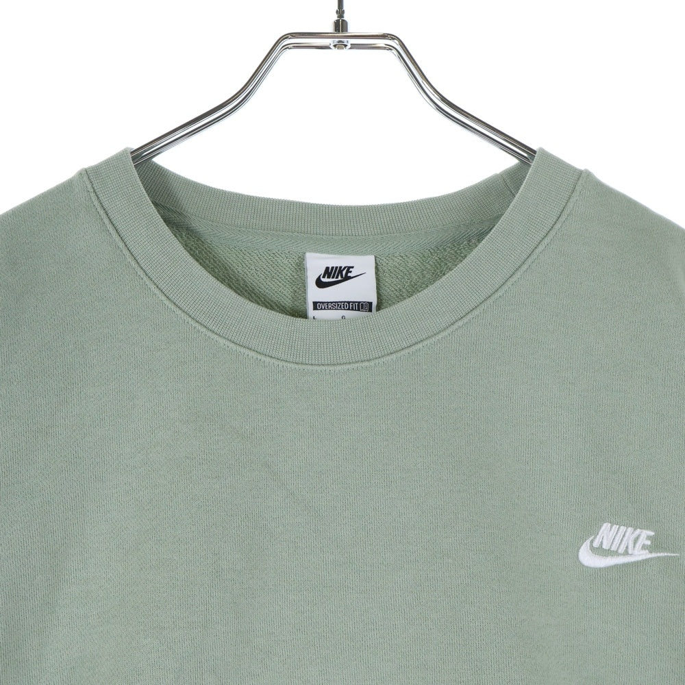 NIKE(ナイキ) クラブ フリース オーバーサイズド 長袖 フレンチテリー クルースウェット HJ1820-370 グリーン L