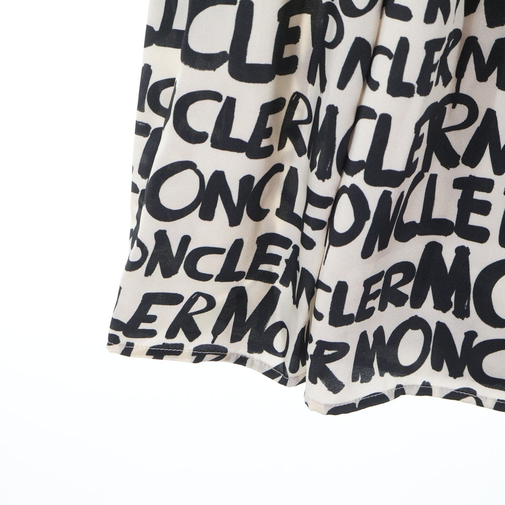 MONCLER(モンクレール) 総柄 ノースリーブ ワンピース キッズ E19548574500 8790A ホワイト レディース