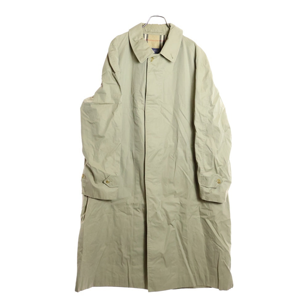 BURBERRYS(バーバリーズ) 70s 裏地ノバチェック コットン ステンカラーコート ベージュ