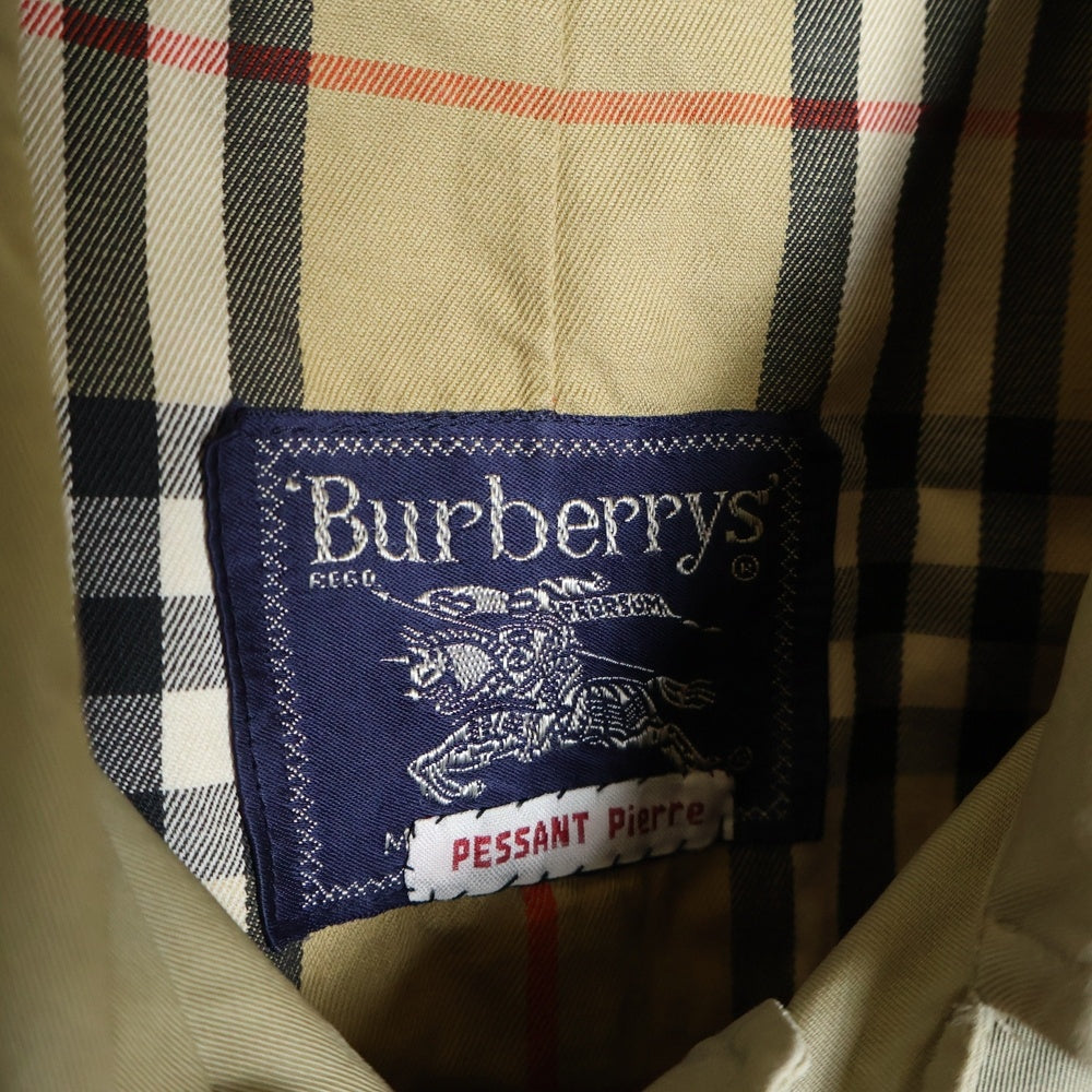 BURBERRYS(バーバリーズ) 70s 裏地ノバチェック コットン ステンカラーコート ベージュ