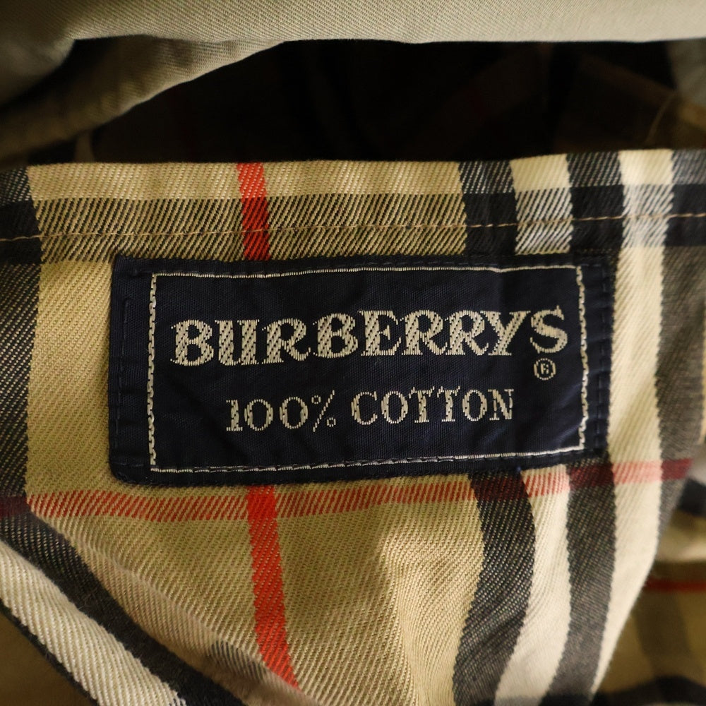 BURBERRYS(バーバリーズ) 70s 裏地ノバチェック コットン ステンカラーコート ベージュ
