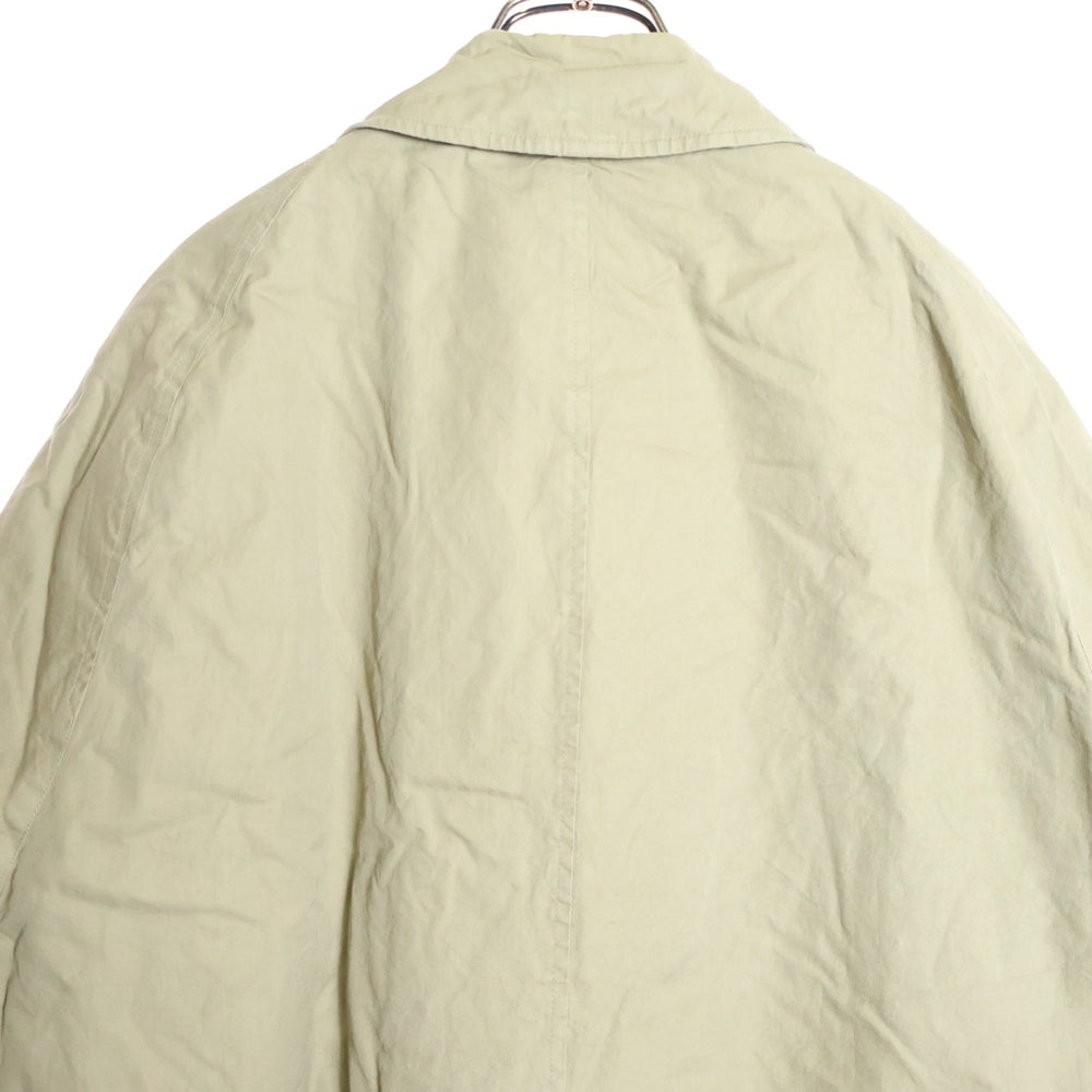 BURBERRYS(バーバリーズ) 70s イングランド製 一枚袖 エポレット 裏地ノバチェック ステンカラーコート ベージュ