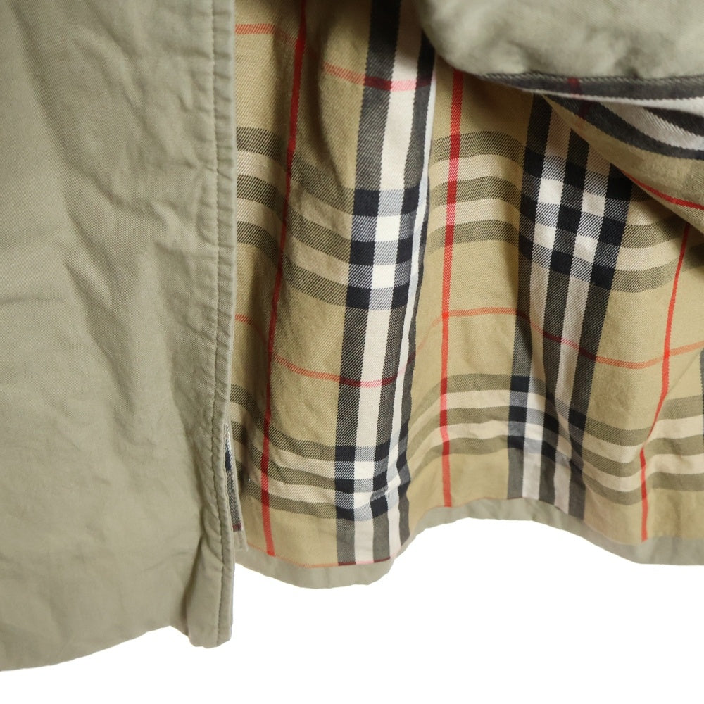 BURBERRYS(バーバリーズ) 70s イングランド製 一枚袖 エポレット 裏地ノバチェック ステンカラーコート ベージュ