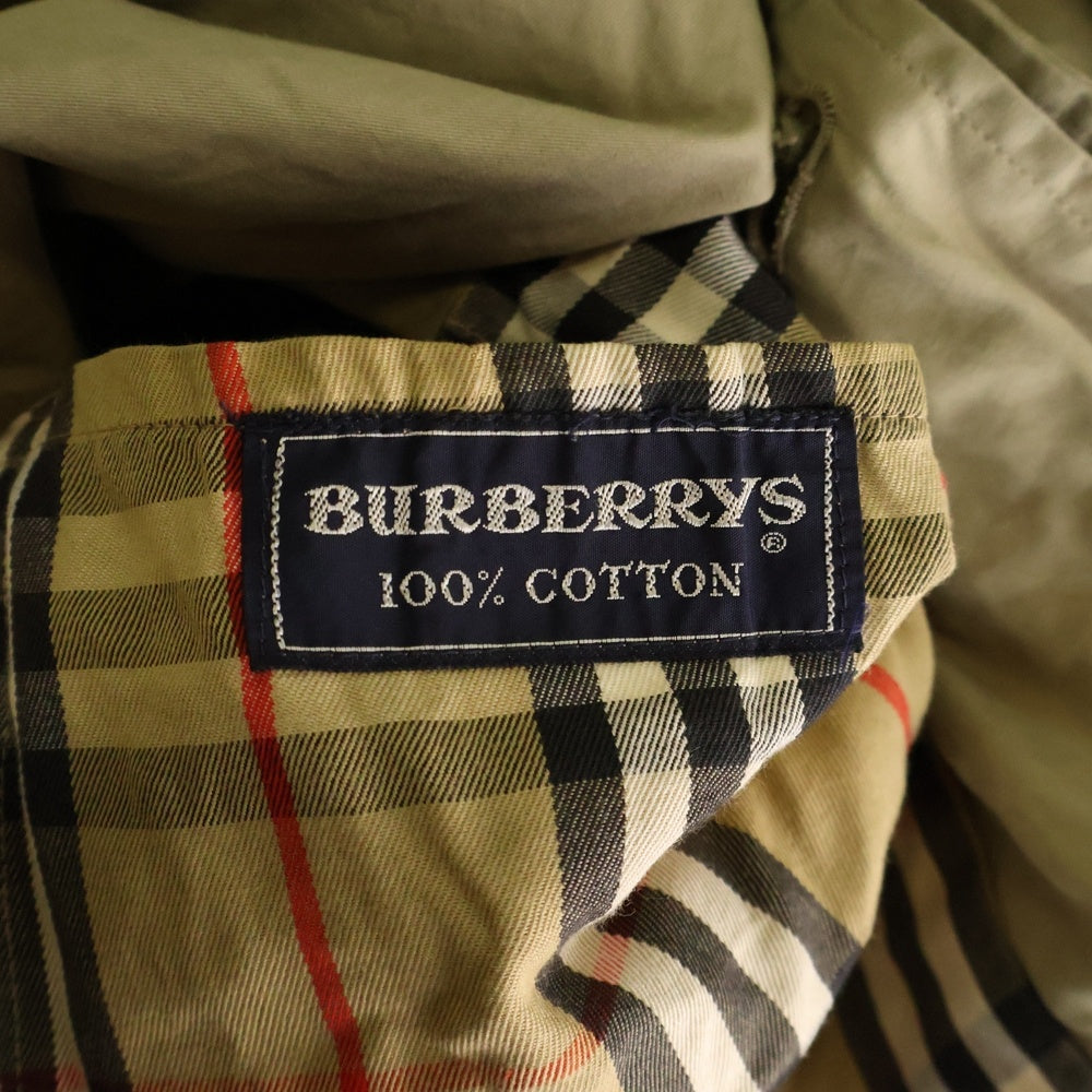BURBERRYS(バーバリーズ) 70s イングランド製 一枚袖 エポレット 裏地ノバチェック ステンカラーコート ベージュ