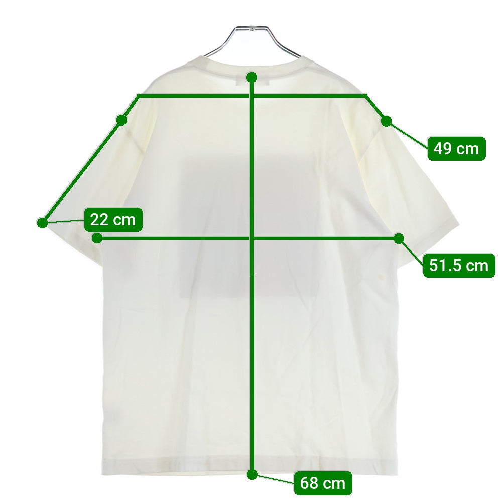 GOD SELECTION XXX(ゴッドセレクショントリプルエックス) 21SS Area XXX BOX LOGO スーピマコットン クルーネックTシャツ ホワイト