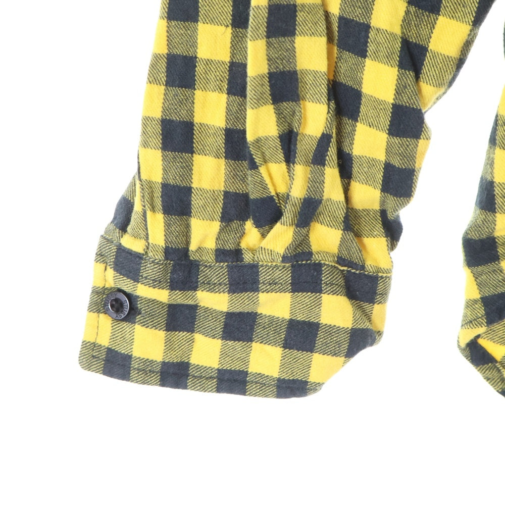 STUSSY(ステューシー) 00s OLD STUSSY チェック柄 ネルシャツ ブラック/イエロー