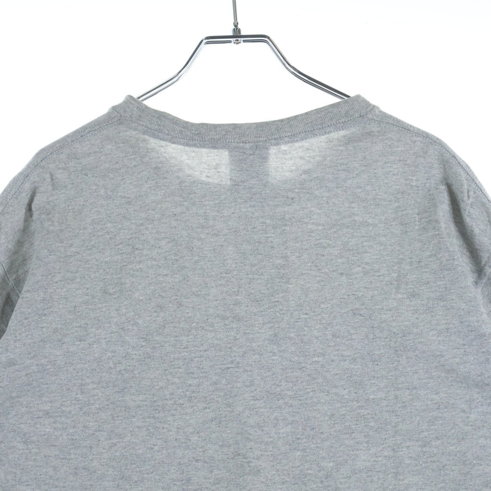 STUSSY(ステューシー) 90s OLD STUSSY 紺タグ ロゴプリント クルーネック半袖Tシャツカットソー グレー