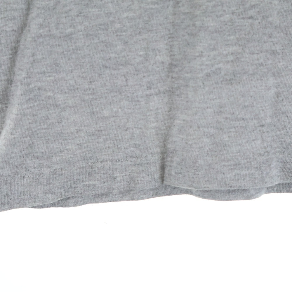 STUSSY(ステューシー) 90s OLD STUSSY 紺タグ ロゴプリント クルーネック半袖Tシャツカットソー グレー
