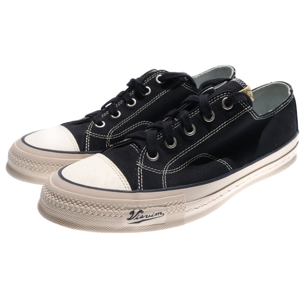 VISVIM(ヴィスヴィム) 24AW SKAGWAY L.T.LO スカグウェイ キャンバス ローカットスニーカー ブラック 0124201001001