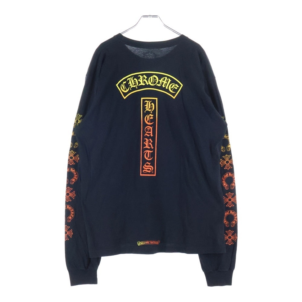 クロムハーツ　chrome hearts グラデーションサークルロゴプリント CHROME HEARTS（クロムハーツ） BACK GRAD CIRCLE LOGO L/S TEE バック