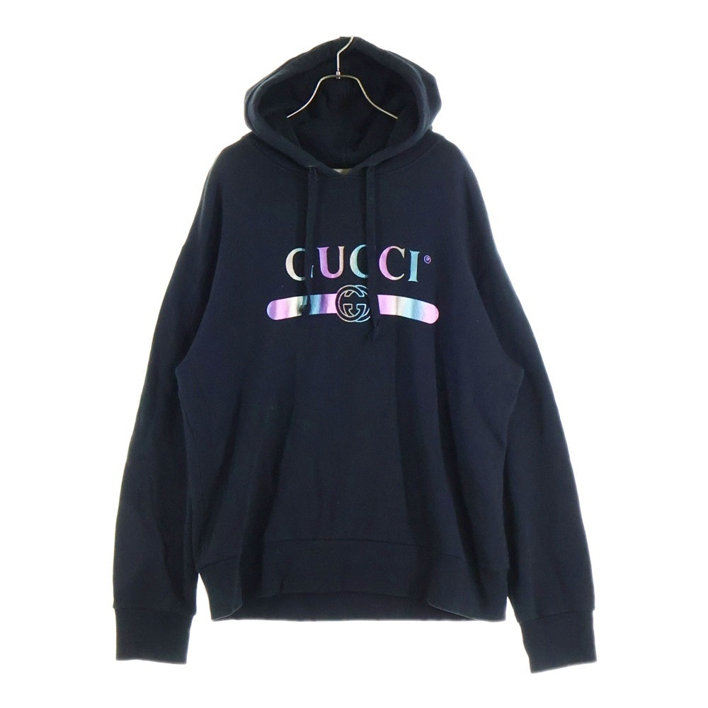 GUCCI(グッチ) RAINBOW LOGO フーディプルオーバーパーカー 475374
