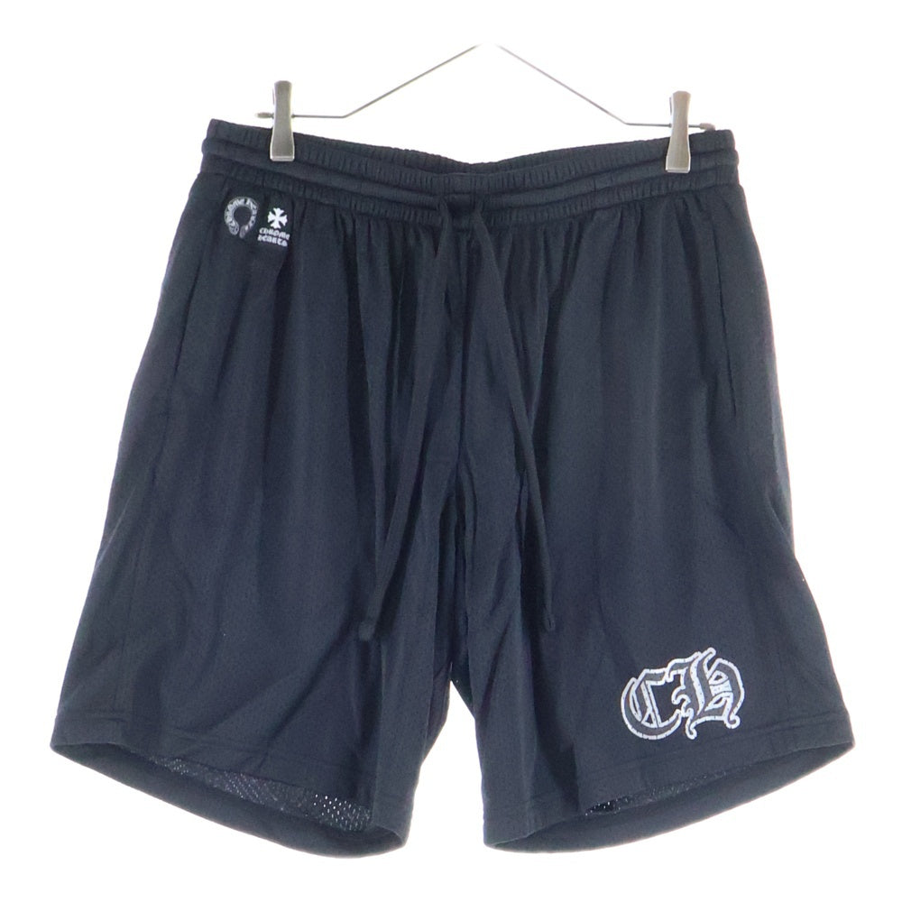 CHROME HEARTS(クロムハーツ) MESH VARSITY SHORTS CHプリントメッシュハーフパンツ ブラック